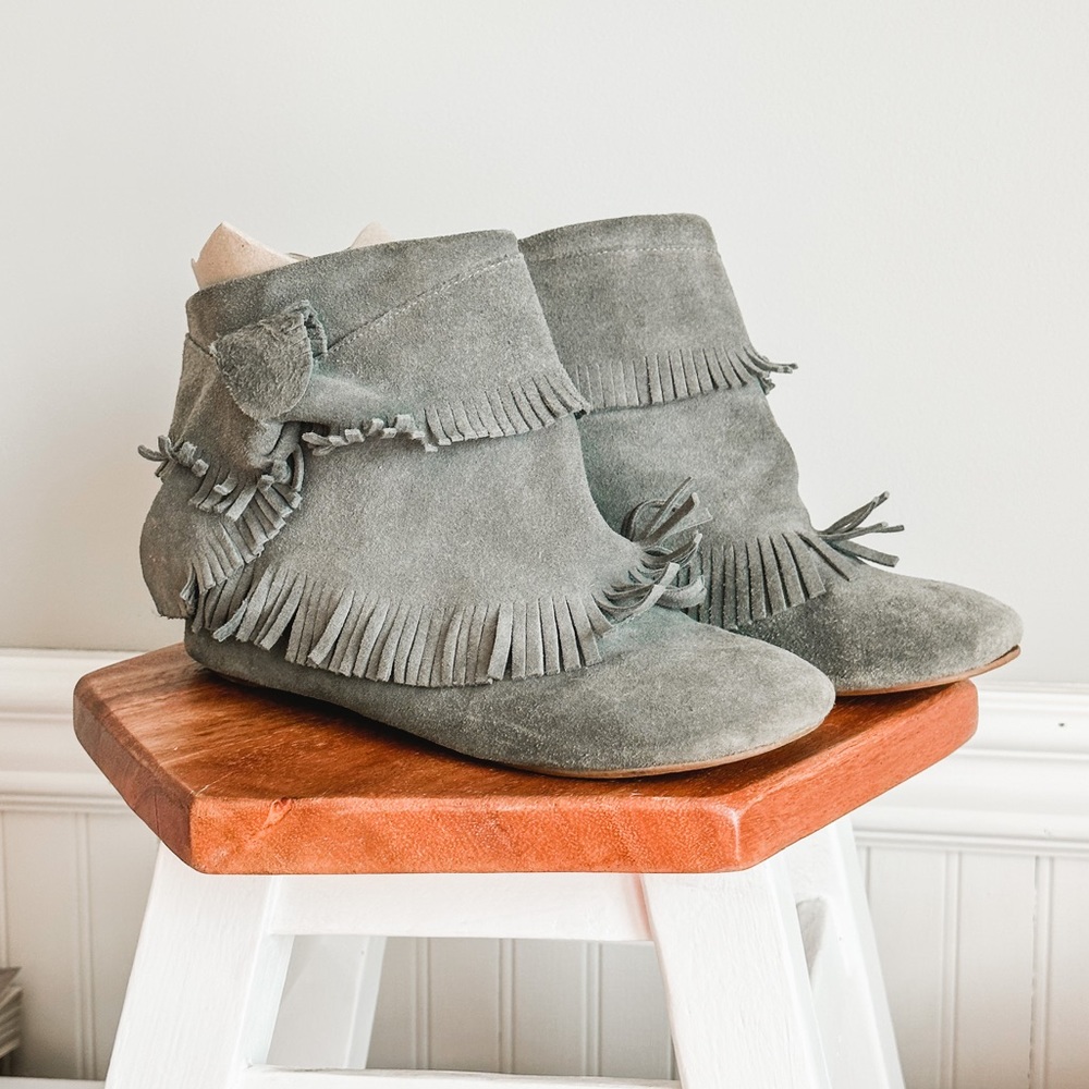 Jeffrey Campbell suede booties